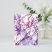 Silky Abstract Briefkaart (Staand voorkant)