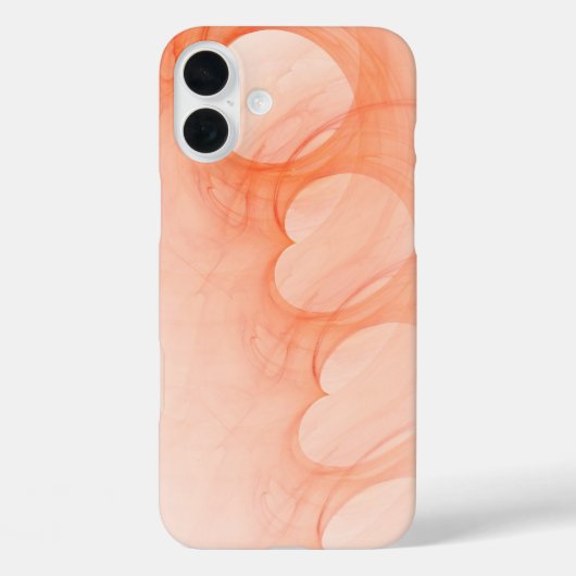 Silky Oranje Abstracte hartlijn Case-Mate iPhone Case (Achterkant)