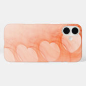 Silky Oranje Abstracte hartlijn Case-Mate iPhone Case (Achterkant (horizontaal))