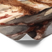 Silky Terrier Dog Art Print Poster (Hoek)