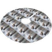 Silky Terrier Laat het sneeuwen Kerstmis Kerstboom Rok (Gekanteld)