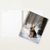 Silky Terrier Laat het sneeuwen Kerstmis Planner (Display)