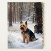 Silky Terrier Laat het sneeuwen Kerstmis Planner (Achterkant)