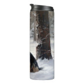 Silky Terrier Laat het sneeuwen Kerstmis Thermosbeker (Geroteerd rechts)