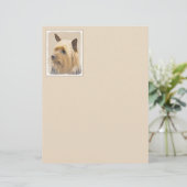 Silky Terrier Painting - Cute Original Dog Art (Staand voorkant)