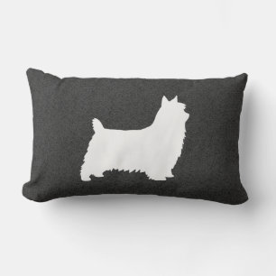 Silky Terrier Silhouette Kussen