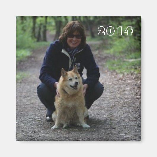 Silli und Roka im Wald Magneet (Voorkant)