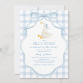 Silly Goose and Gosling Baby Shower Invitation (Devant)