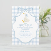 Silly Goose and Gosling Baby Shower Invitation (Debout devant)