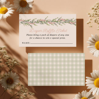 Silly Goose Baby Shower Diaper Raffle Informatiekaartje