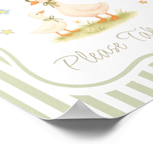 Silly Goose Baby Shower Favor Poster (Hoek)