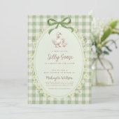 Silly Goose Baby Shower Invitation (Debout devant)