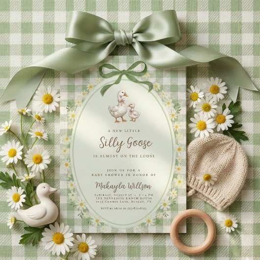 Silly Goose Baby Shower Invitation