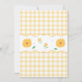Silly Goose Baby Shower Invitation | Yellow Gingha (Dos)