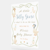 Silly Goose Baby Shower Welcome Acryl Bord (Hoek)