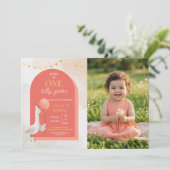 Silly Goose Birthday Photo Personalized invitation (Debout devant)