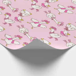 Silly Goose Cowboy Cowgirl Pink Gift Cadeaupapier