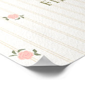 Silly Goose First Birthday Welcome Poster (Coin)