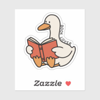 Silly Goose Funny Book Lover Bookish Book Club Sticker