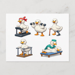 Silly Goose Fysiotherapie , Fysiotherapeut Briefkaart