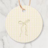 Silly Goose Gender neutral Gingham Thank you Bedankjes Labels (Achterkant)