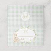 Silly Goose Gender Neutral Sage Gingham (Buitenkant ongevouwen)