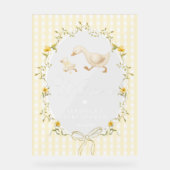 Silly Goose Gingham Baby Shower Welcome (Recto)