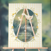 Silly Goose Gingham Baby Shower Welcome (Neutre)
