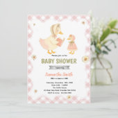 Silly Goose girl Baby Shower Invitation (Debout devant)