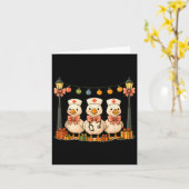 Silly Goose Nurse Christmas Xmas Vibes Nursing Rn Kaart (Gele Bloem)