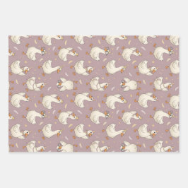 Silly Goose Party – Quirky Birthday Design Inpakpapier Vel