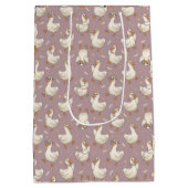 Silly Goose Party – Quirky Birthday Design Medium Cadeauzakje (Achterkant)