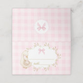 Silly Goose Pink Gingham baby shower (Buitenkant ongevouwen)