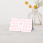 Silly Goose Pink Gingham baby shower (Achterkant)