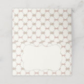 Silly Goose Preppy Bow Baby Shower Blank (Buitenkant ongevouwen)