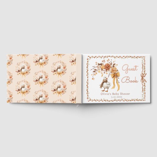 Silly Goose Rustic Fall Baby Shower Gastenboek (Volledig)