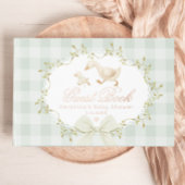 Silly Goose Sage Gingham Whimsical Baby Shower
