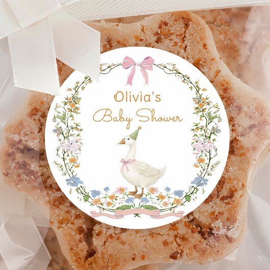 Silly Goose sur le Sticker de Baby shower libre