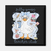 Silly Goose Teacher Club Back To School Funny Firs Magneet (Voorkant)