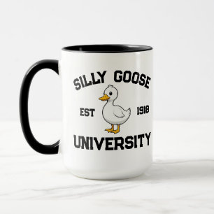 Silly Goose Universiteit Sweatshirt, op maat gemaa Mok