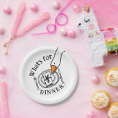 Silly Goose What's for Dinner Papieren Bordje (Feest)