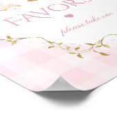 Silly Goose Whimsical Favors Pink Gingham Poster (Hoek)