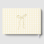 Silly Goose Yellow Gingham Whimsical Baby Shower (Verso)