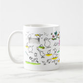 Silly Kiwi Oiseaux mug par Nicole Janes (Gauche)