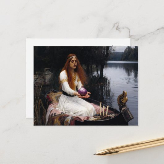 Silly Lady of Shallot Parody Briefkaart (Voorkant / Achterkant in situ)