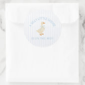 Silly Little Goose Baby Shower  Ronde Sticker (Tas)