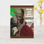 **SILLY LLAMA** DITES HEUREUSE CARTE D'ANNIVERSAIR (Fleur jaune)