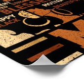 Silly Melanin Blessed She Queen Beautiful Afro Bla Poster (Hoek)