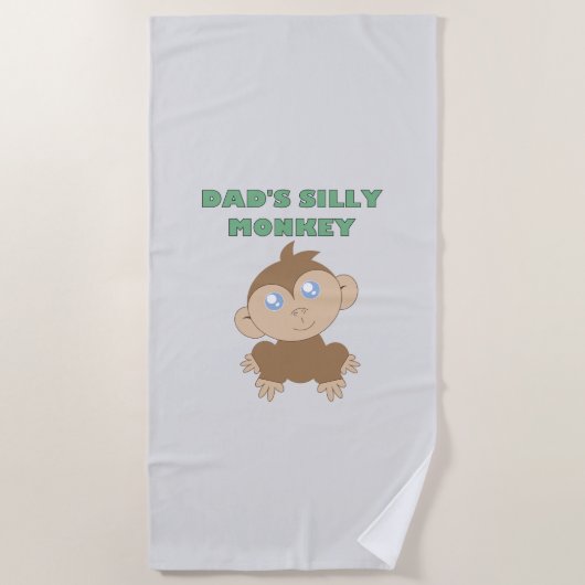 Silly Monkey - Serviette de plage (Devant)