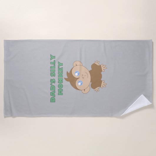 Silly Monkey - Serviette de plage (Devant)